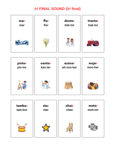 Spanish Scip R Spanish R Sound Speech Therapy Worksheet and Flashcards | Speech Era